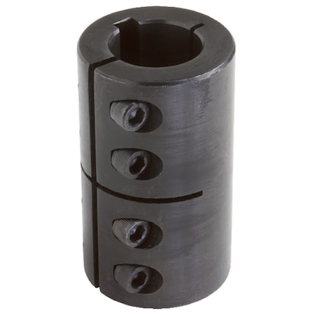 CLIMAX METAL PRODUCTS 9mm X 9mm ID Split Kw Metric Clamp Coupling, Stl, Bo MISCC-09-09-KW